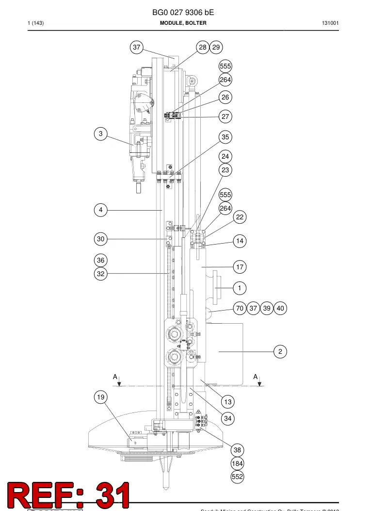 33100978 331 009 78 BRACKET - Sandvik Technical Drawing