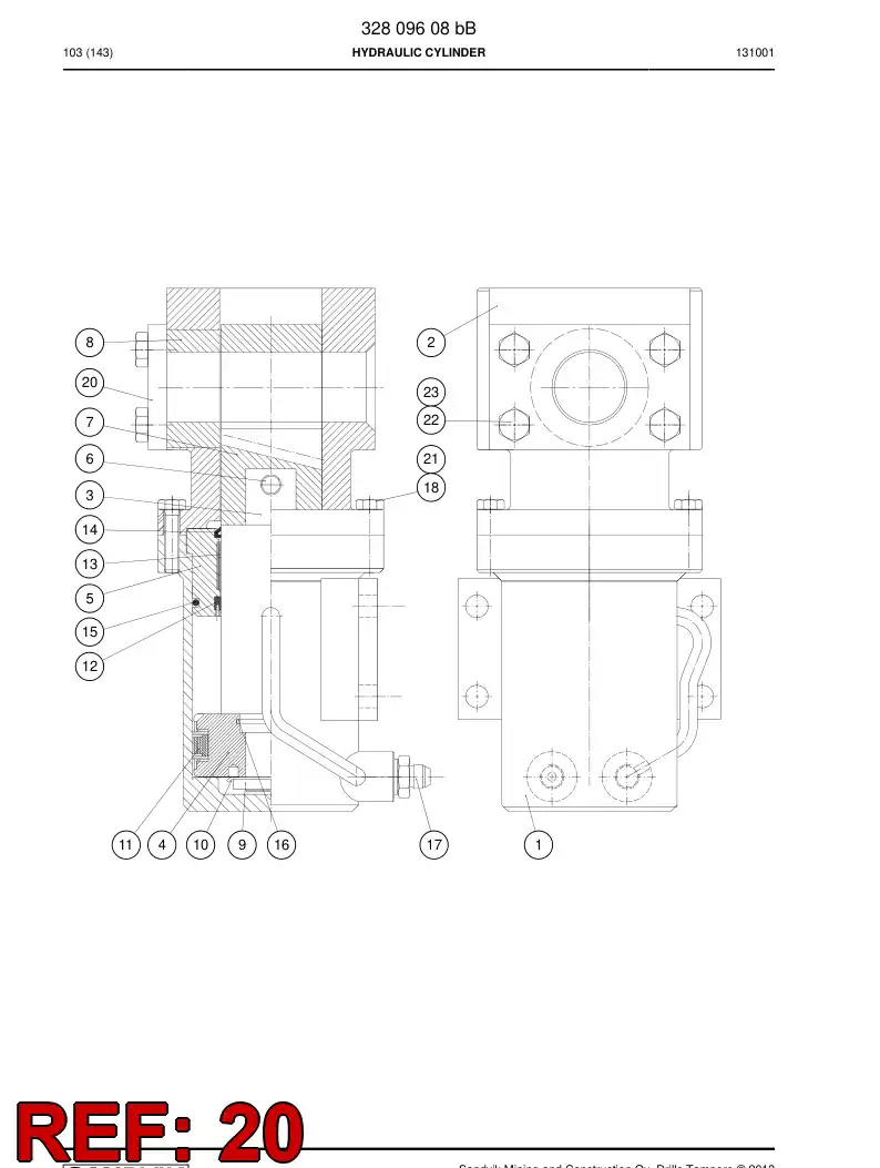 33107378 331 073 78 PLATE - Sandvik Technical Drawing
