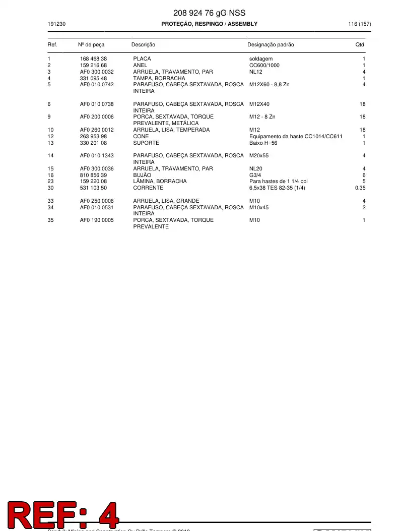 33109548b 331 095 48b COVER, RUBBER - Sandvik Technical Drawing