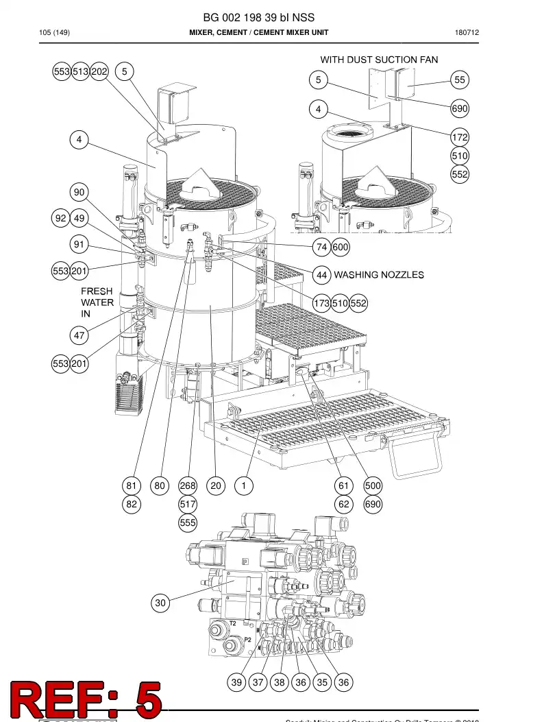 33120518a 331 205 18a Bracket - Sandvik Technical Drawing