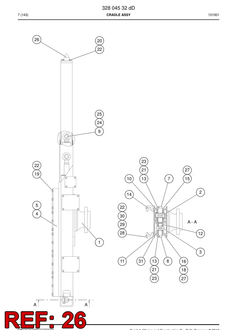 33127738 331 277 38 PONTA DE ATERRAMENTO - Sandvik Technical Drawing