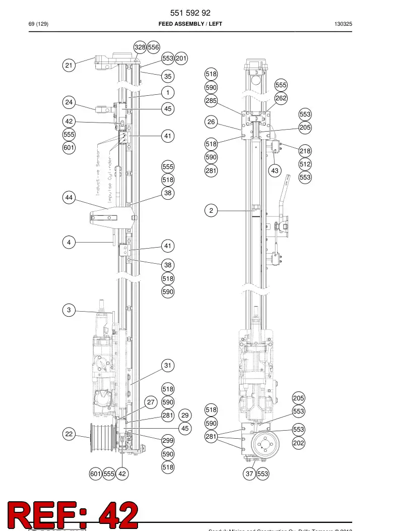 33143508a 331 435 08a Bracket - Sandvik Technical Drawing