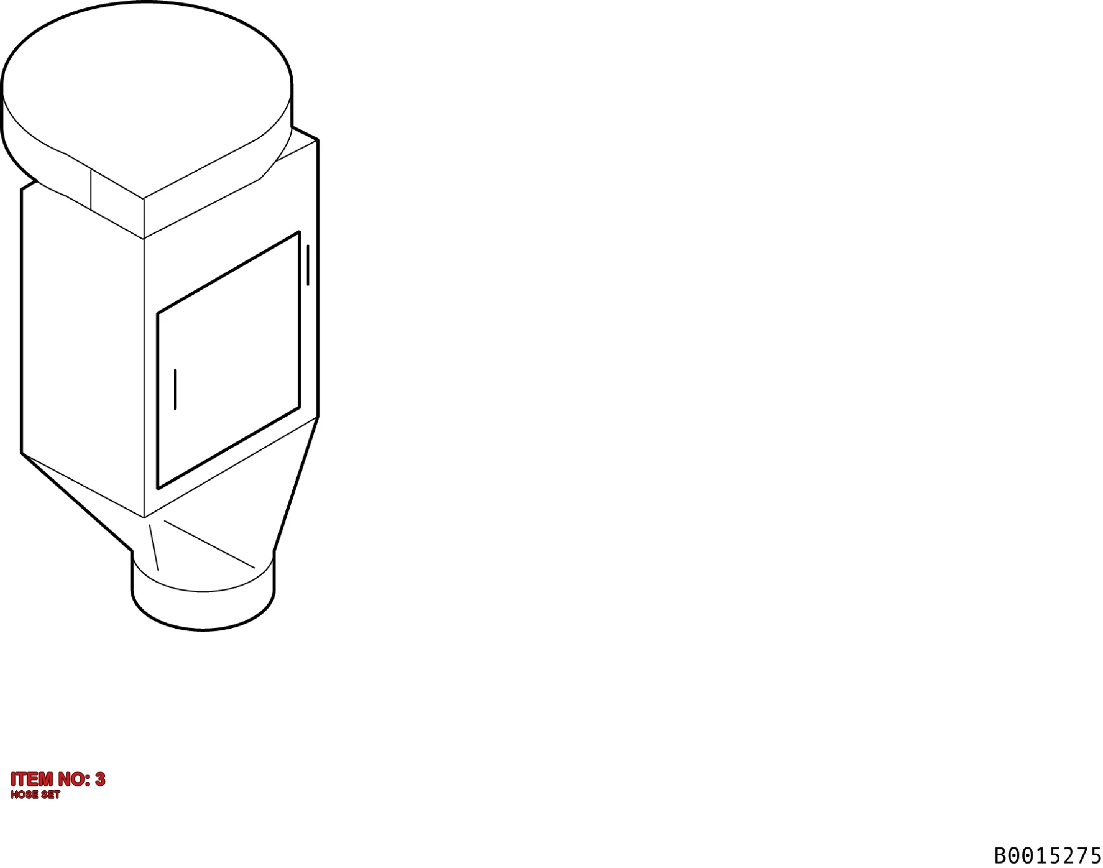 3316 1004 16 HOSE SET - Technical Drawing