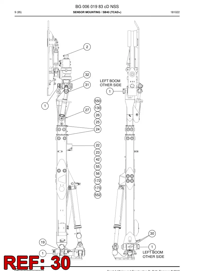 33161258 331 612 58 Pin, Locking - Sandvik Technical Drawing