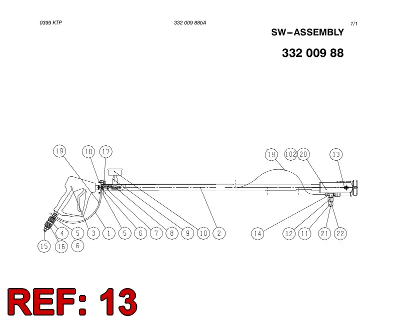 33174058 331 740 58 SWELLEX ADAPTER - Sandvik Technical Drawing