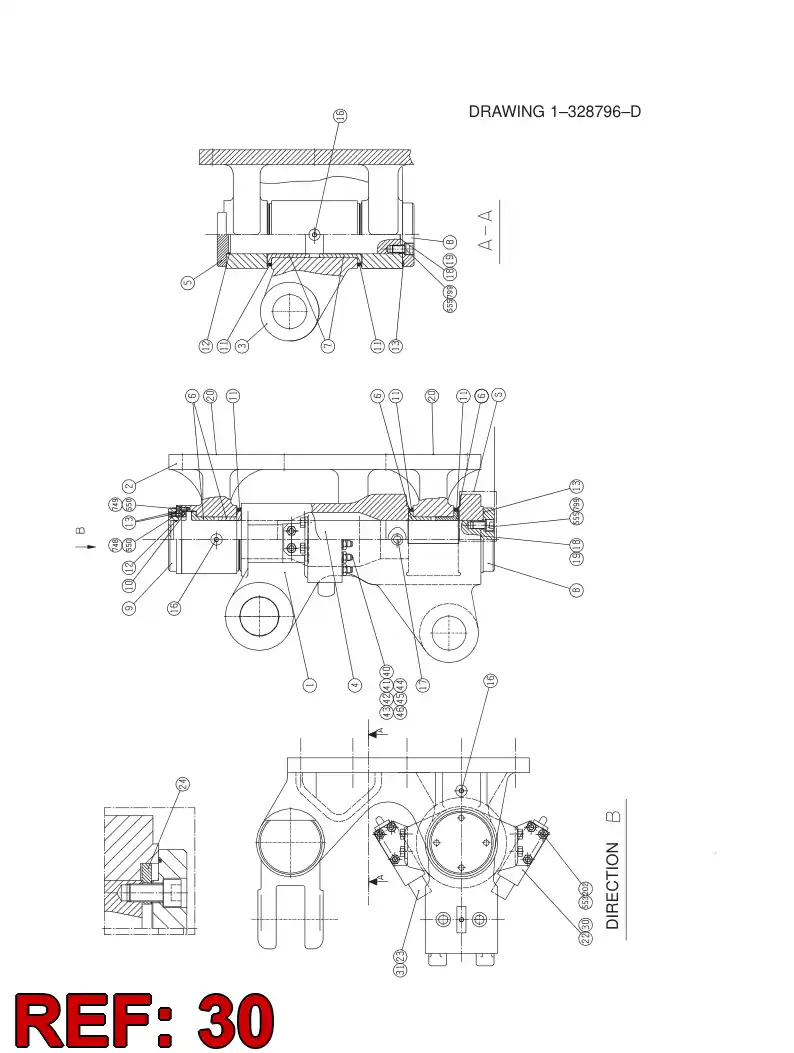 33178521 331 785 21 BRACKET - Sandvik Technical Drawing