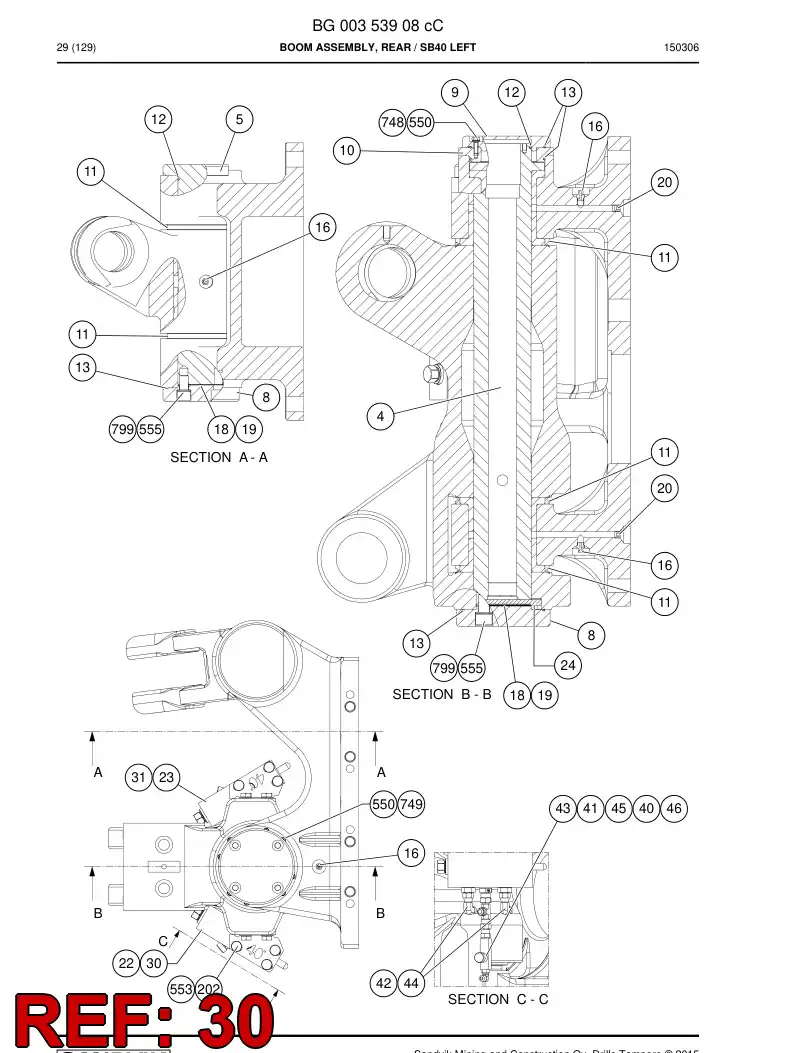 33178521d 331 785 21d BRACKET - Sandvik Technical Drawing