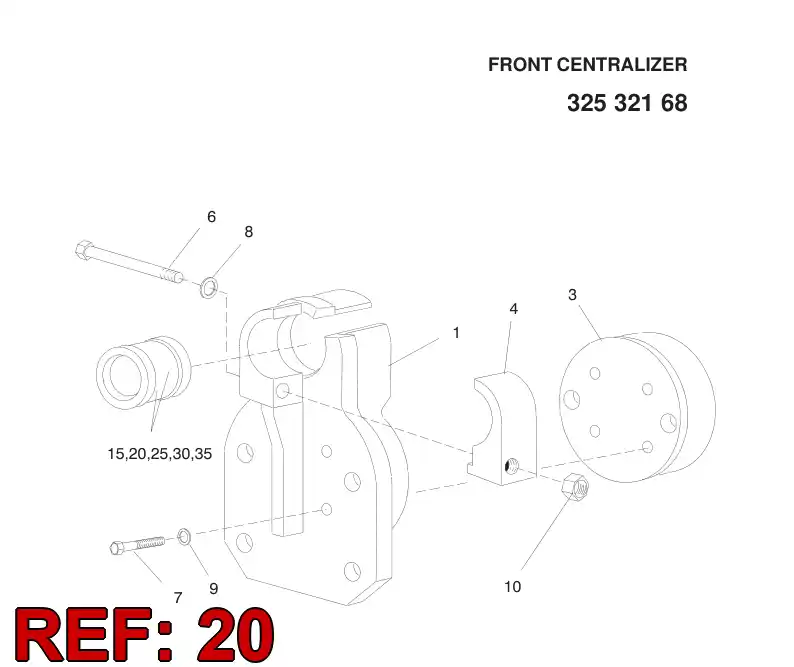 33191232 331 912 32 GUIDE PIECE - Sandvik Technical Drawing