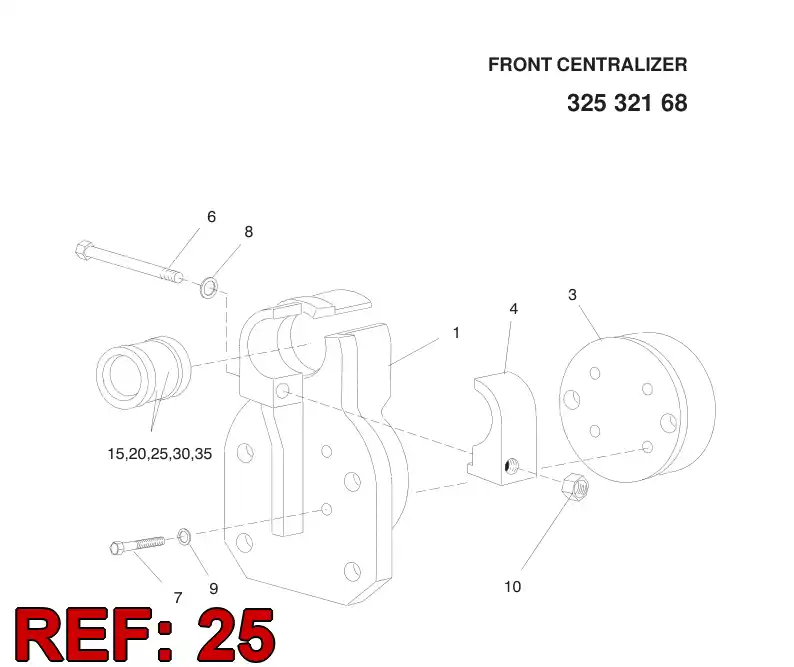 33191233 331 912 33 GUIDE PIECE - Sandvik Technical Drawing