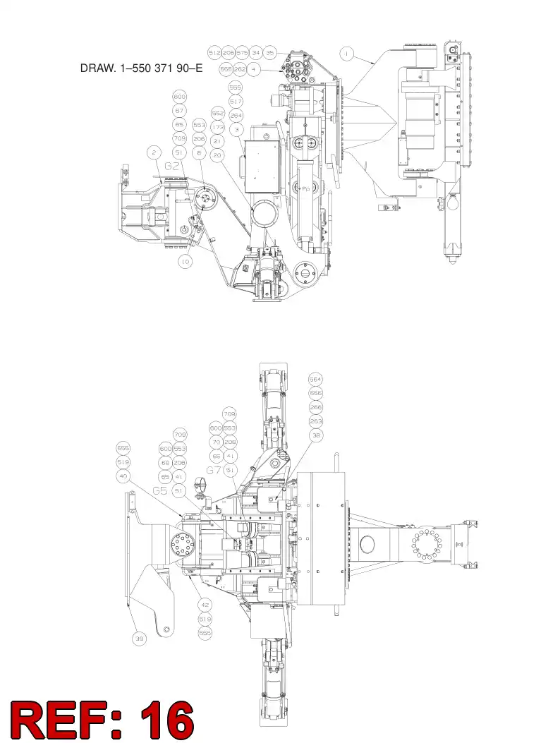 33200168 332 001 68 CONNECTING PLATE - Sandvik Technical Drawing