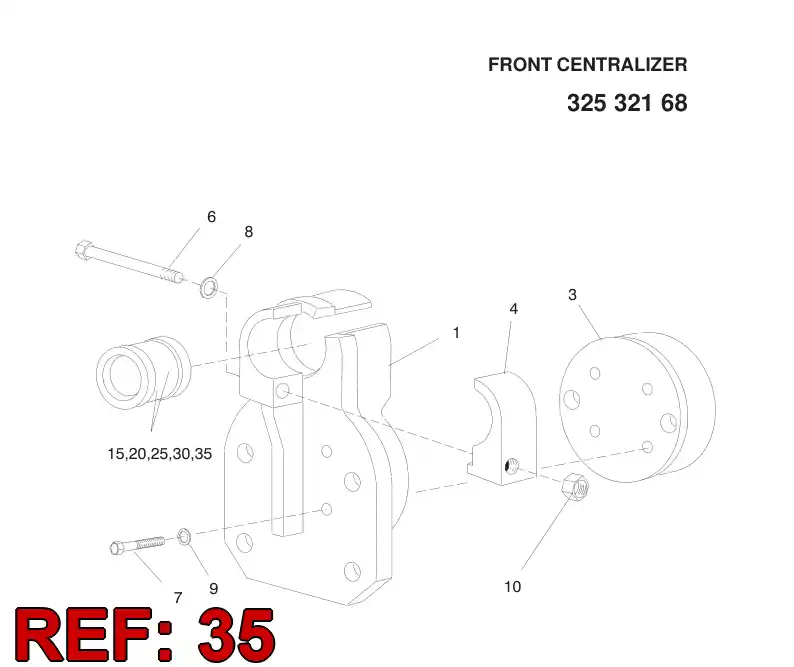 33211078 332 110 78 WEAR BUSHING - Sandvik Technical Drawing