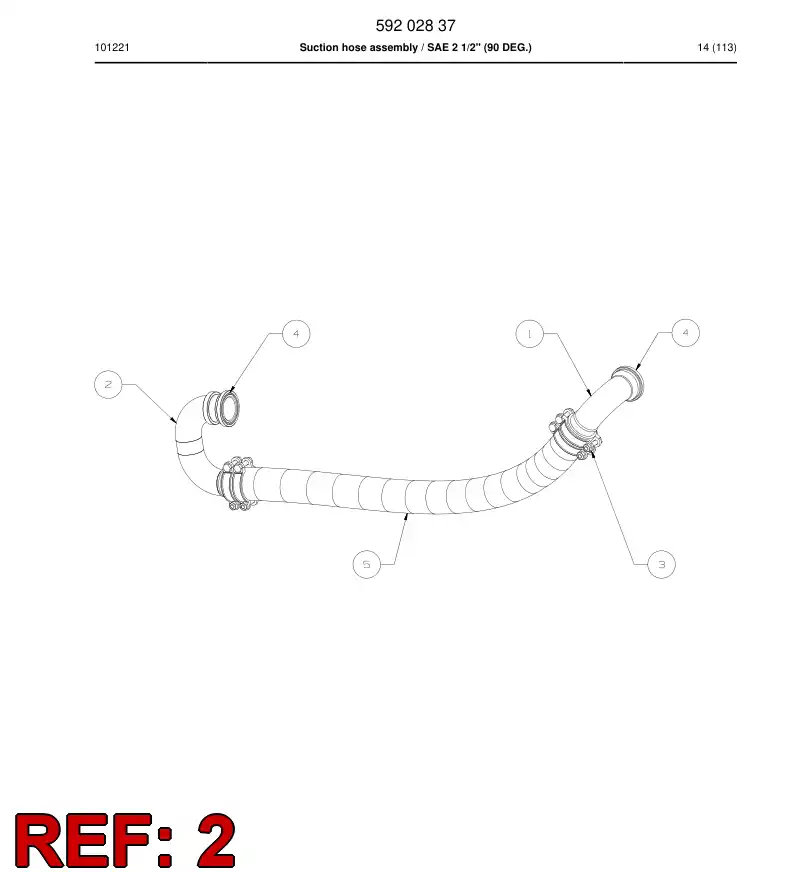 33211638 332 116 38 SPLIT FLANGE FITTING - Sandvik Technical Drawing