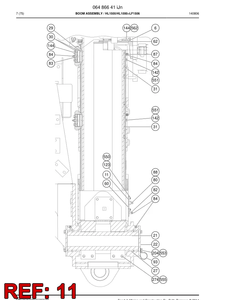 33220098a 332 200 98a Cover - Sandvik Technical Drawing