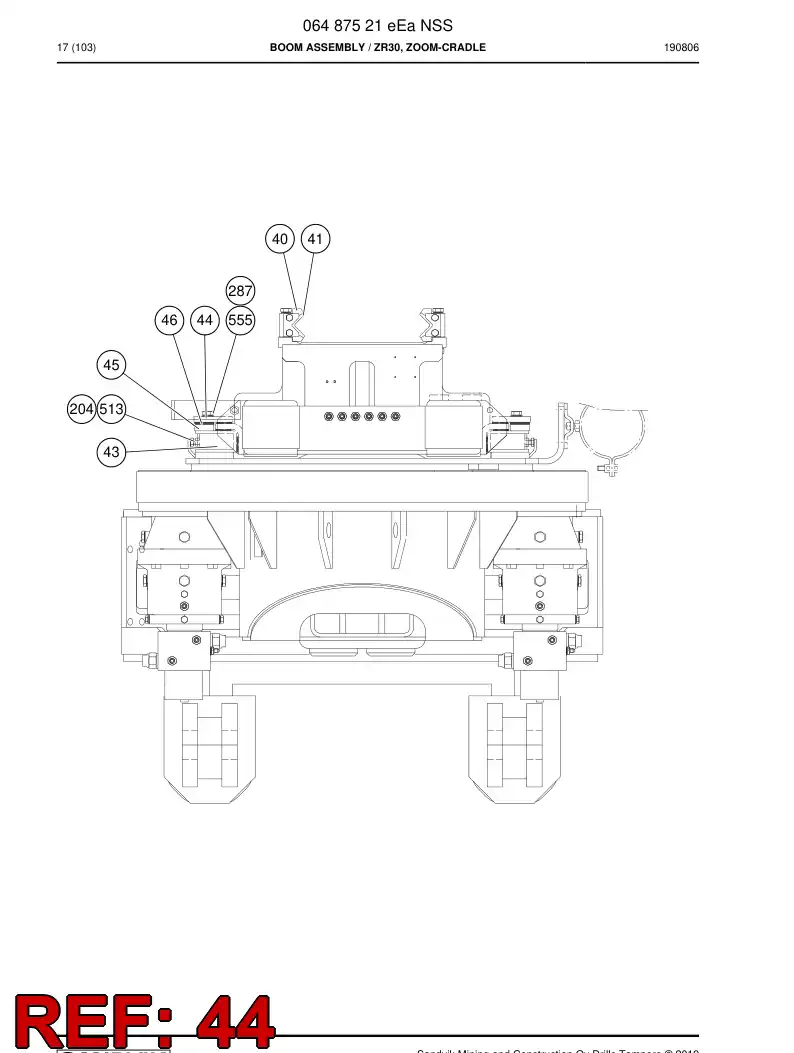 33229358 332 293 58 Slipper Pad - Sandvik Technical Drawing