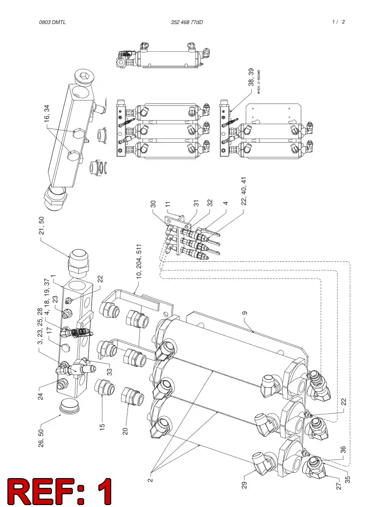 33243918 332 439 18 WATER COLLECTOR - Sandvik Technical Drawing