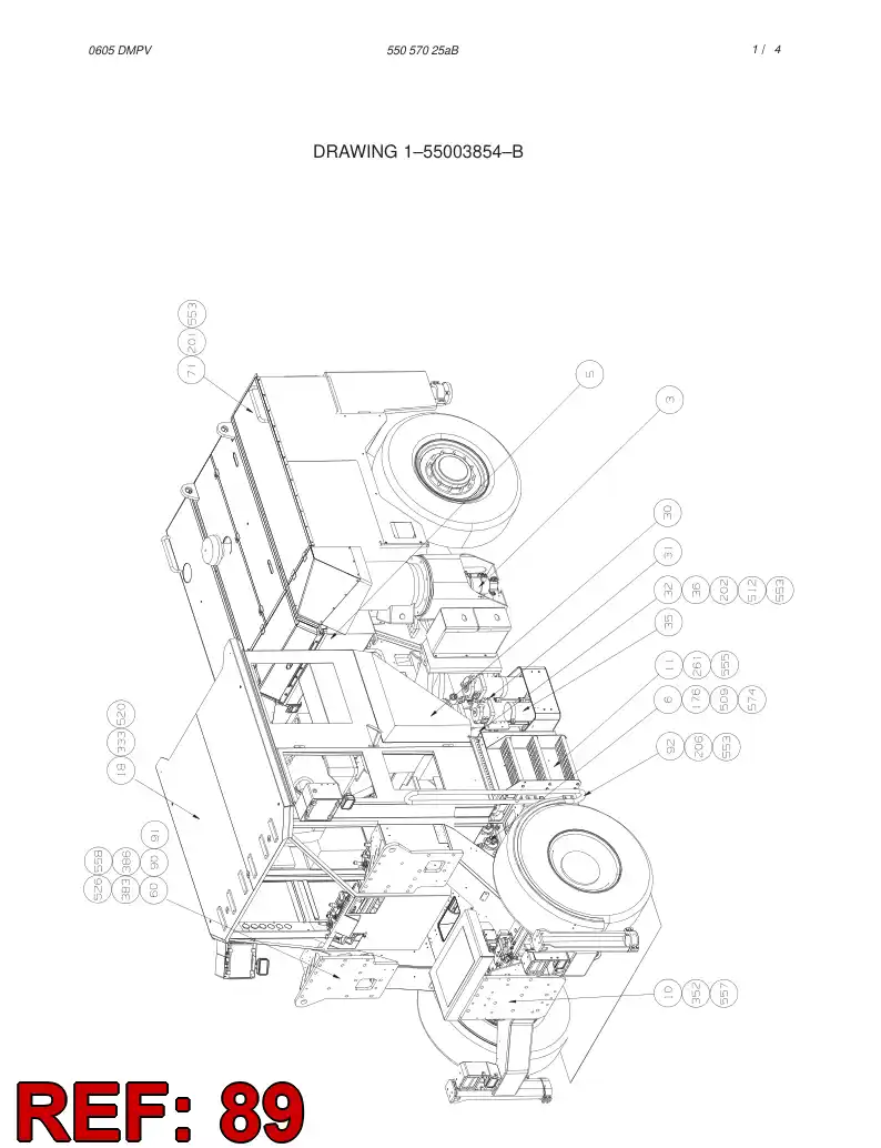 33249028 332 490 28 HOSE SUPPORT, LEFT - Sandvik Technical Drawing