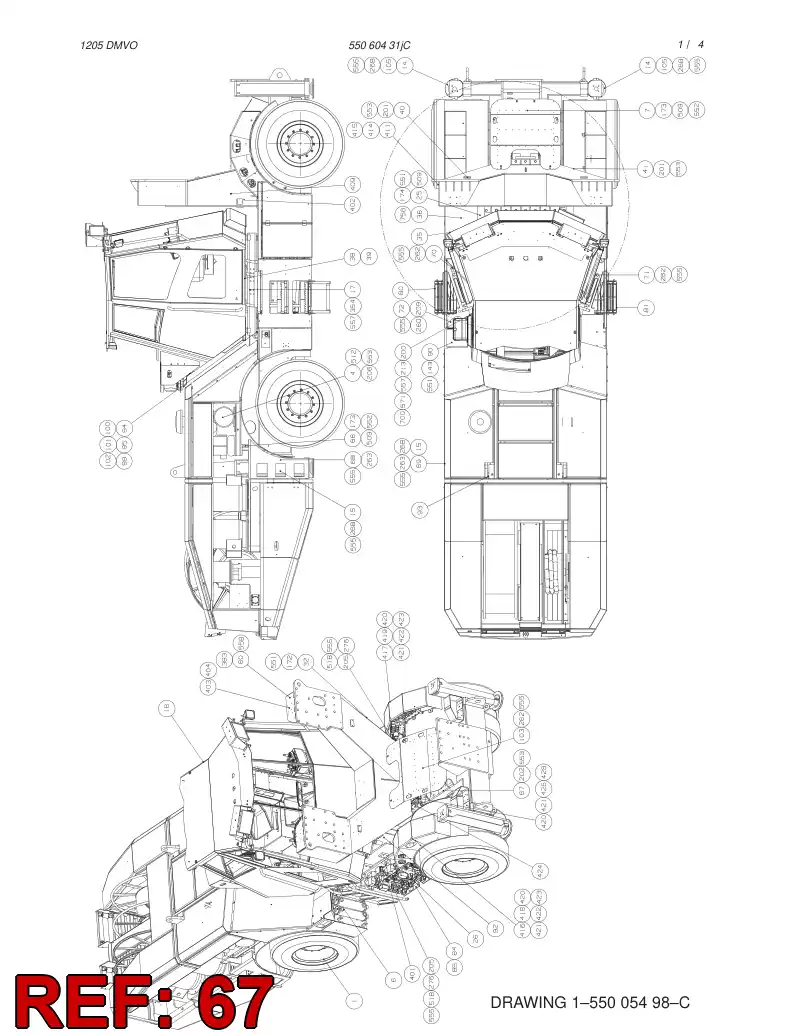 33258738 332 587 38 BRACKET - Sandvik Technical Drawing