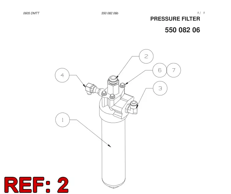 33264728 332 647 28 ADAPTER - Sandvik Technical Drawing