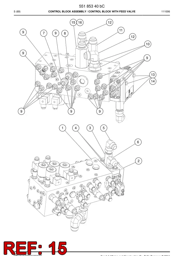 33264858 332 648 58 ADAPTER - Sandvik Technical Drawing