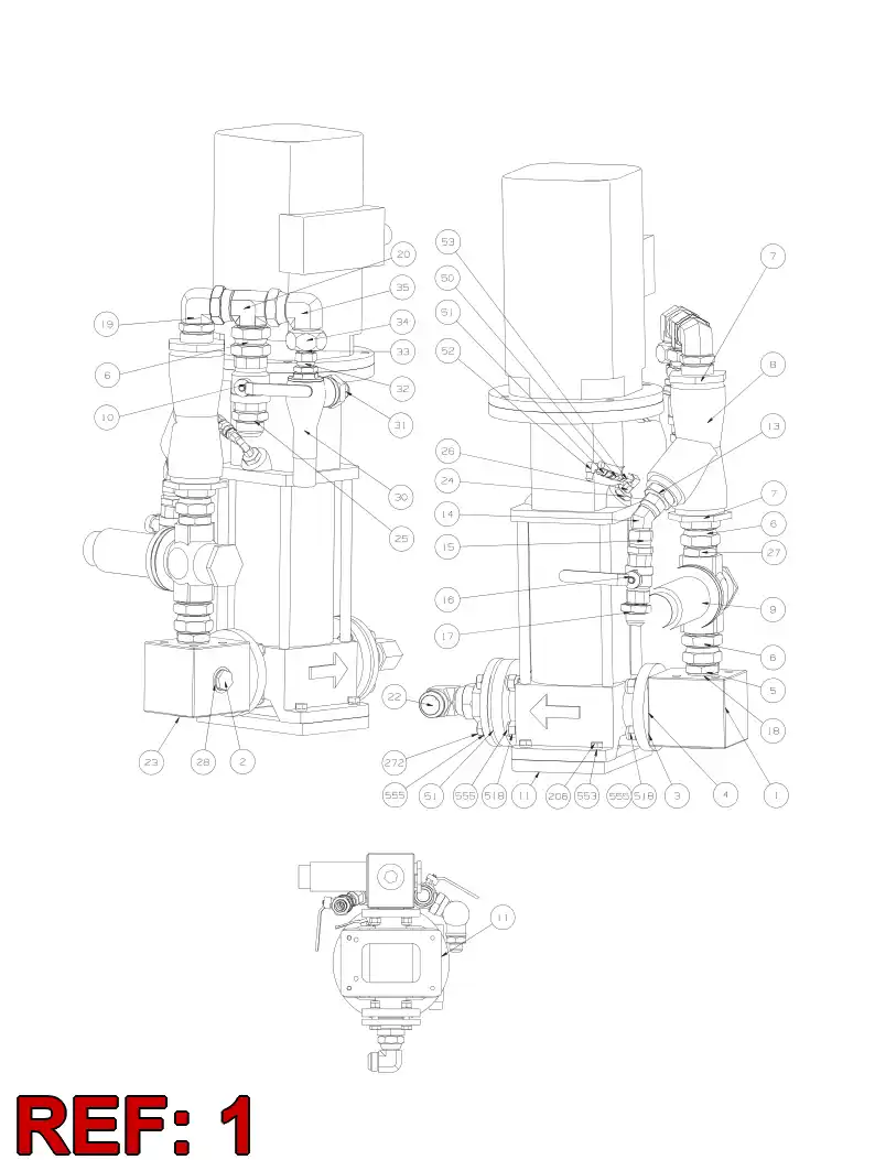 33265608 332 656 08 Mounting piece - Sandvik Technical Drawing