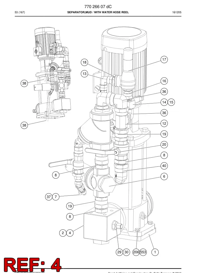 33265608b 332 656 08b Mounting piece - Sandvik Technical Drawing