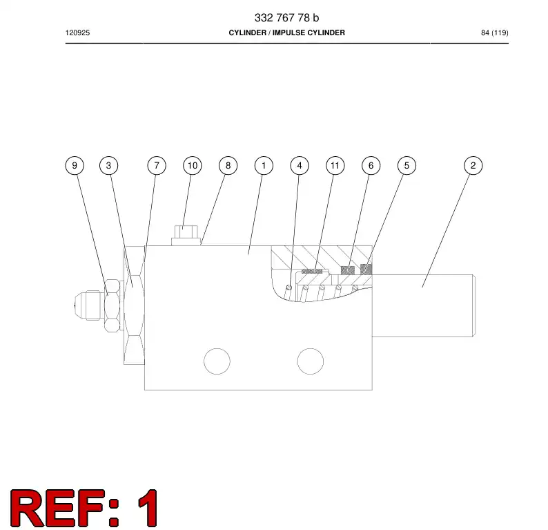 33276648c 332 766 48c Frame - Sandvik Technical Drawing