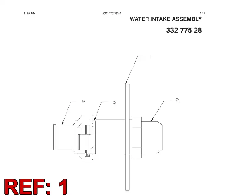 33277408 332 774 08 ADAPTER PLATE - Sandvik Technical Drawing