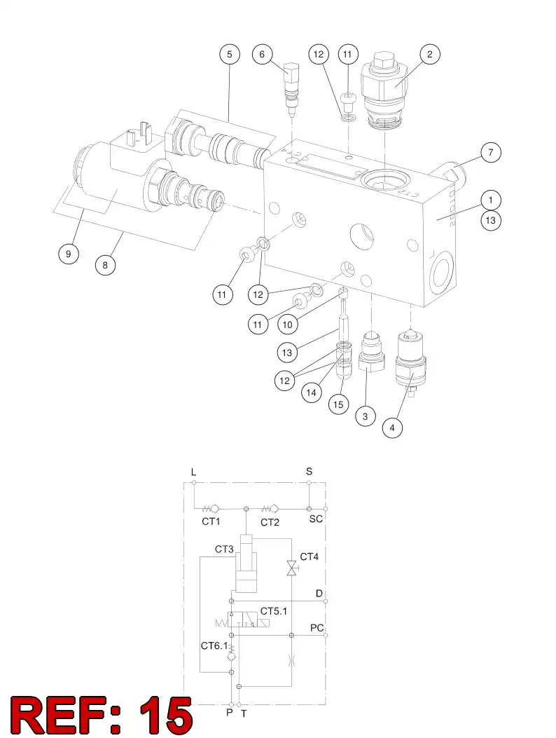 33297518 332 975 18 THREADED NUT - Sandvik Technical Drawing