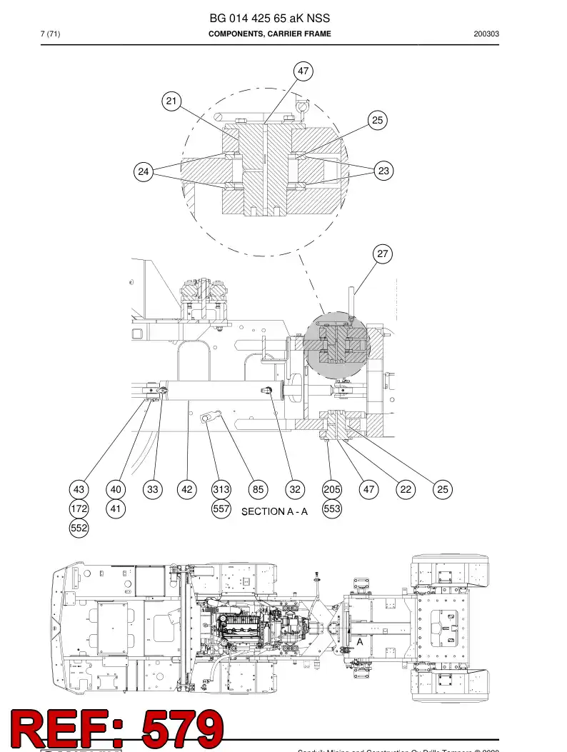 33451335 334 513 35 WASHER - Sandvik Technical Drawing