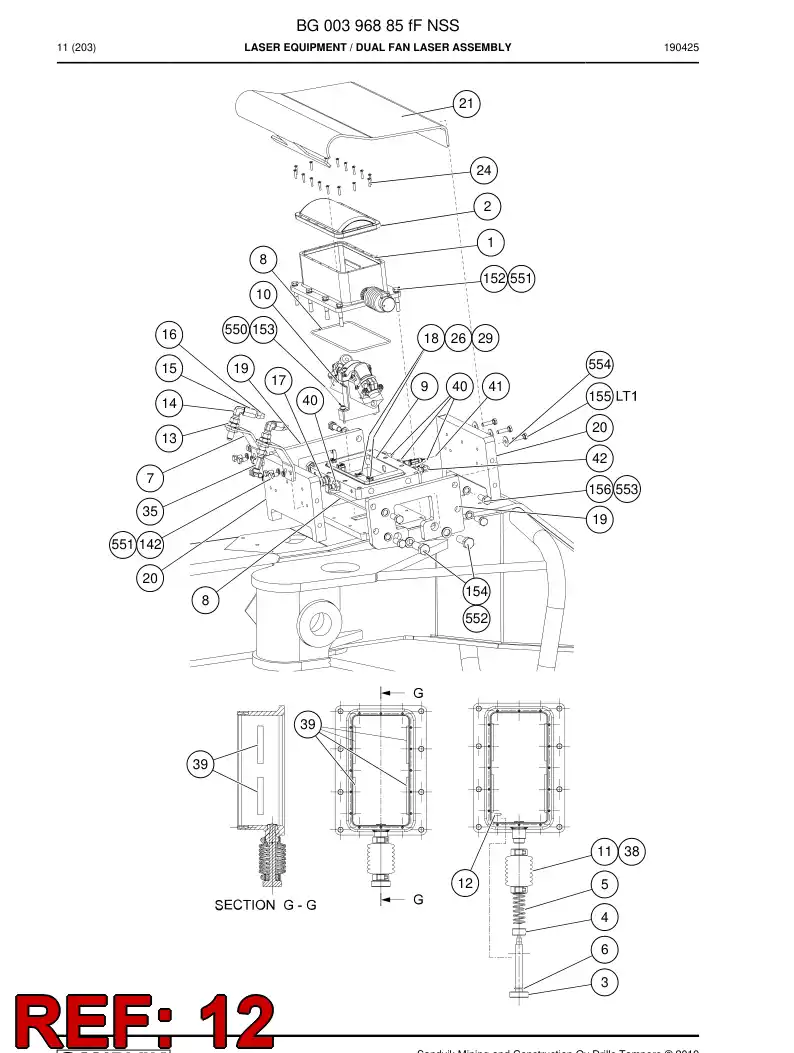33478220 334 782 20 Spring-type straight pin - Sandvik Technical Drawing