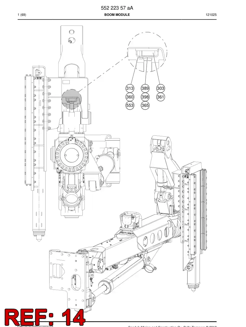 34403678 344 036 78 BRACKET - Sandvik Technical Drawing