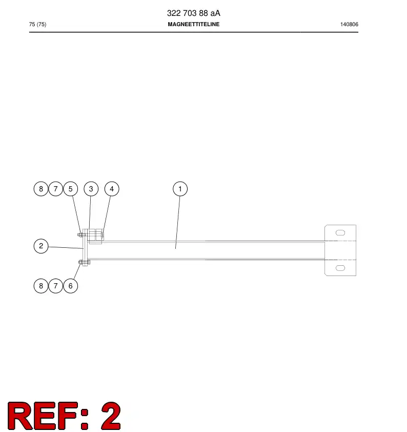 34414998a 344 149 98a Plate, Guide - Sandvik Technical Drawing