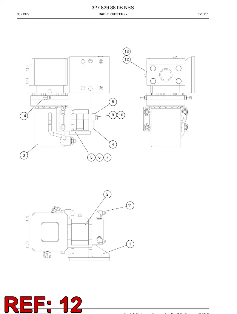 34427818 344 278 18 Sign - Sandvik Technical Drawing