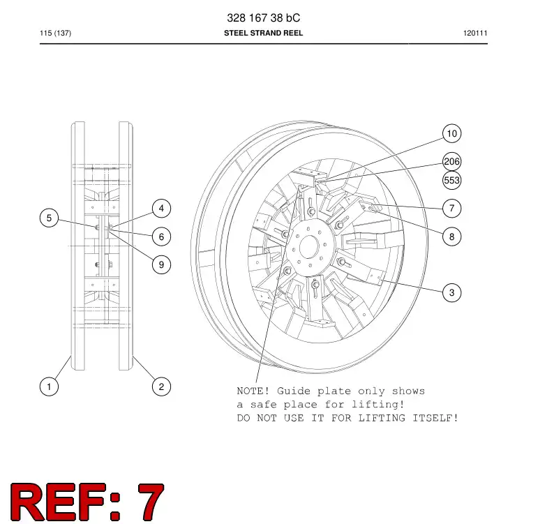 34437848 344 378 48 PLATE - Sandvik Technical Drawing