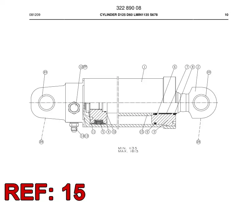 34439998 344 399 98 BUSHING - Sandvik Technical Drawing