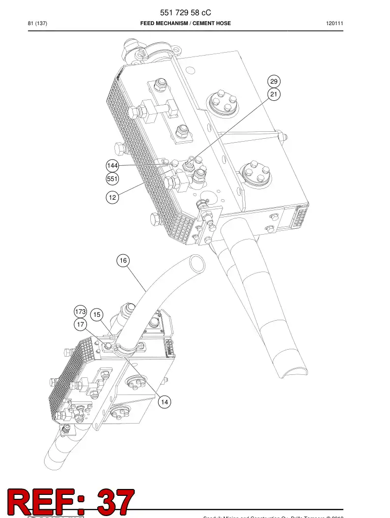 34450018 344 500 18 PLATE - Sandvik Technical Drawing