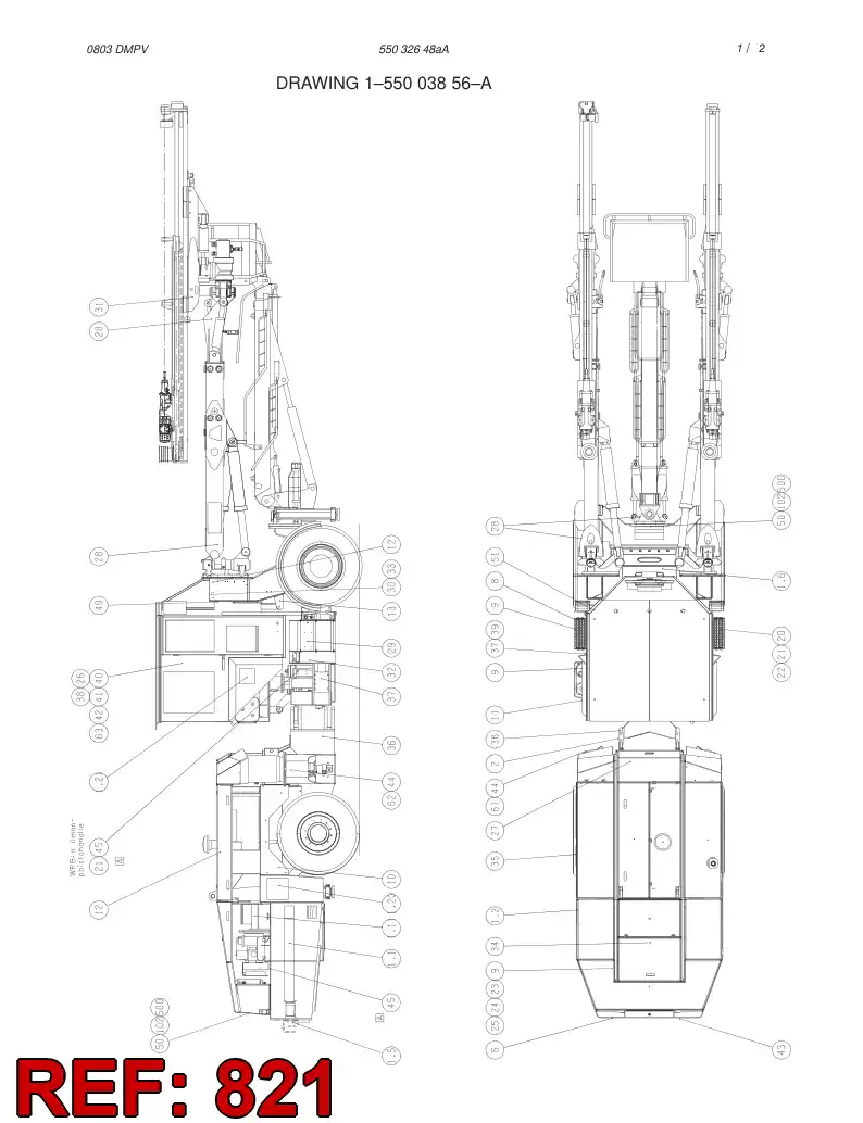 34464368 344 643 68 CAUTION BOARD SET - Sandvik Technical Drawing