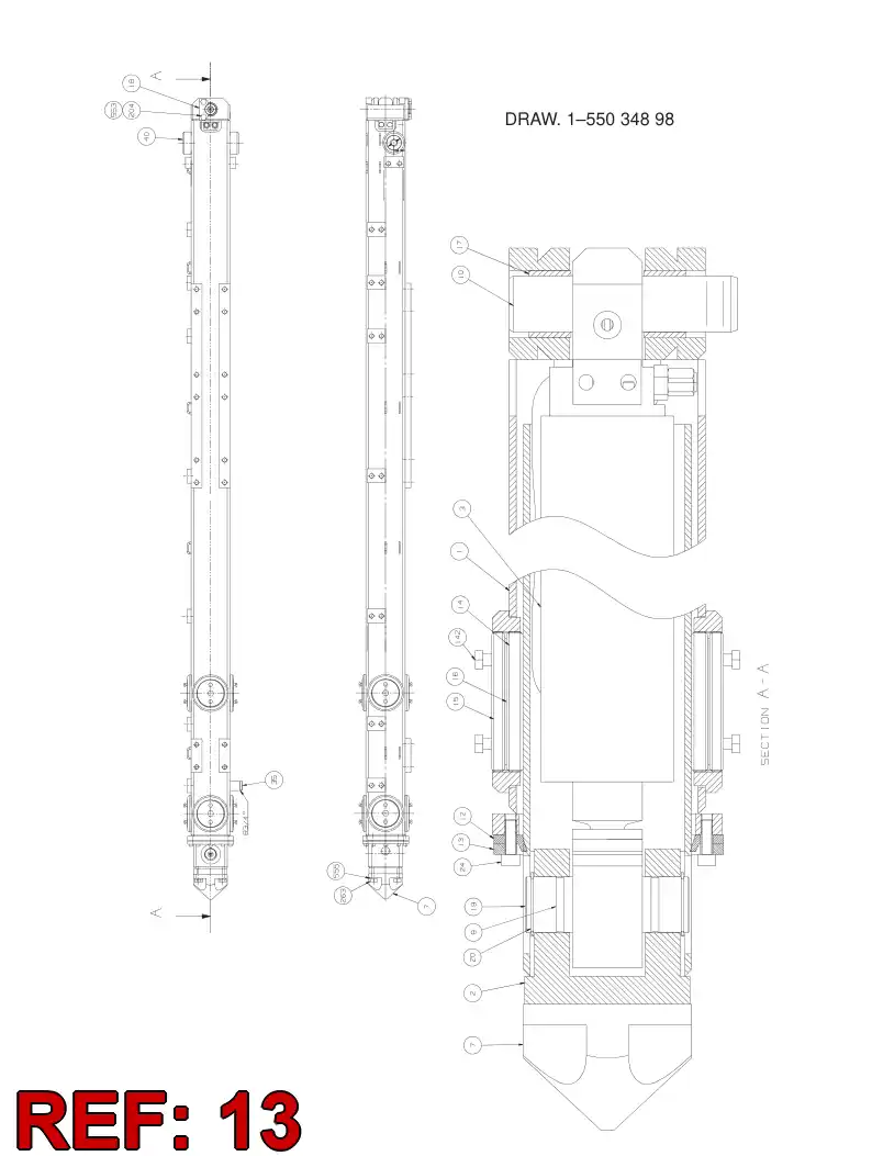 34466948 344 669 48 Plate, Backing - Sandvik Technical Drawing