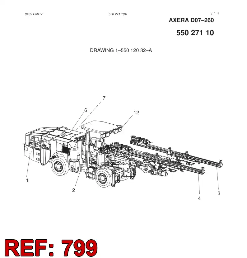34467398 344 673 98 MAIN ASSEMBLY SCREWS - Sandvik Technical Drawing