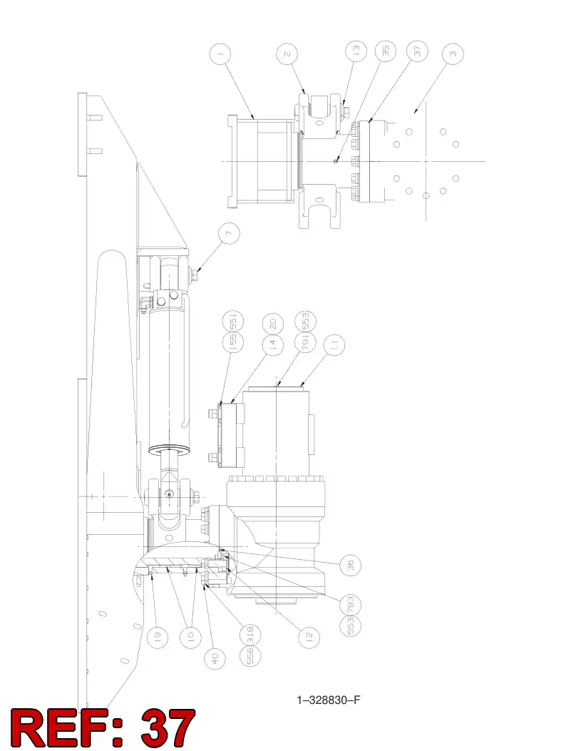 34473811 344 738 11 WEDGE - Sandvik Technical Drawing