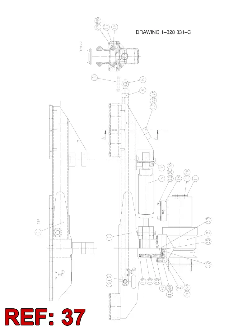 34473813 344 738 13 WEDGE - Sandvik Technical Drawing