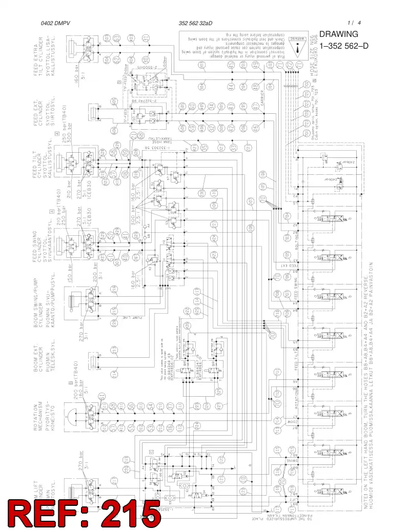 34475682 344 756 82 HOSE 216 TB 60 - Sandvik Technical Drawing