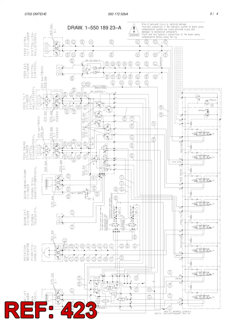 34475834 344 758 34 HOSE 423 TB 120 AND 150 - Sandvik Technical Drawing
