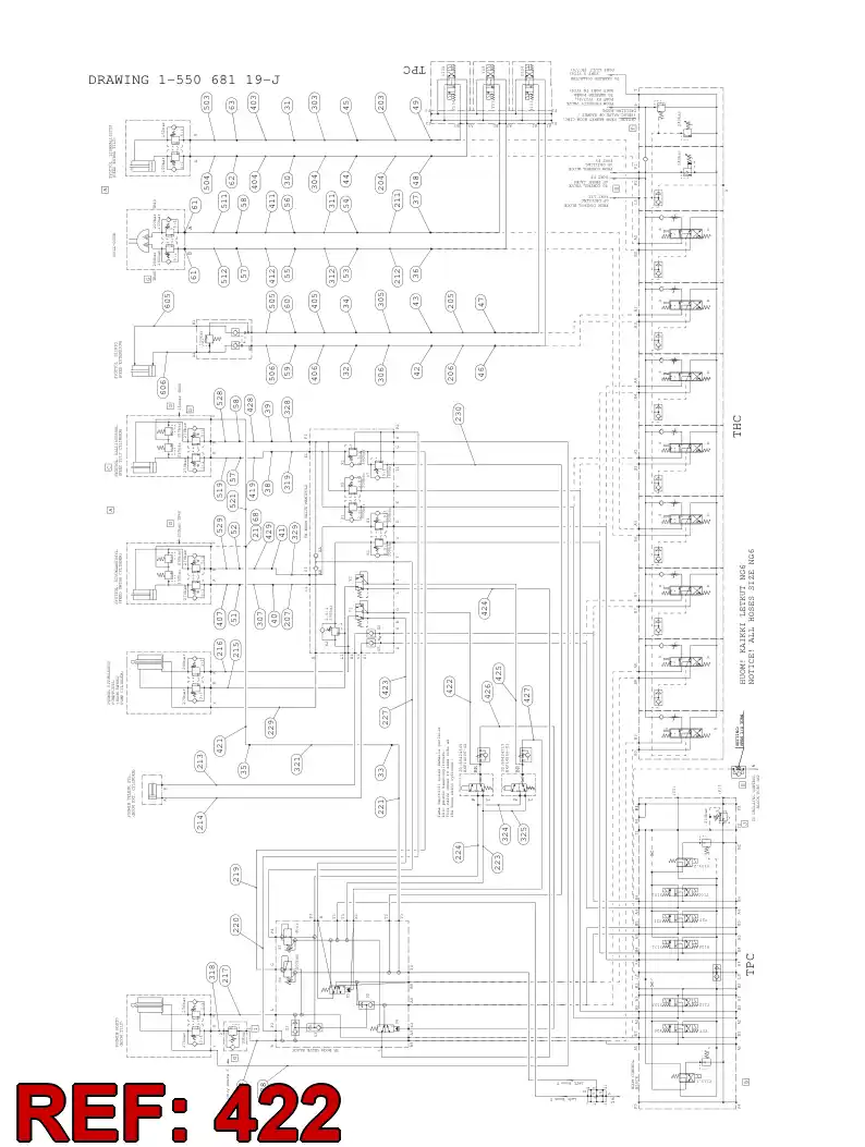34476021 344 760 21 HOSE 422 TB 40 - Sandvik Technical Drawing