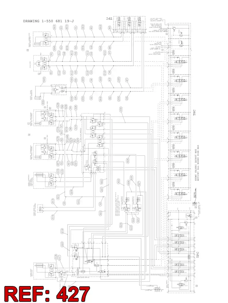34476281 344 762 81 HOSE 427 TB 40 - Sandvik Technical Drawing