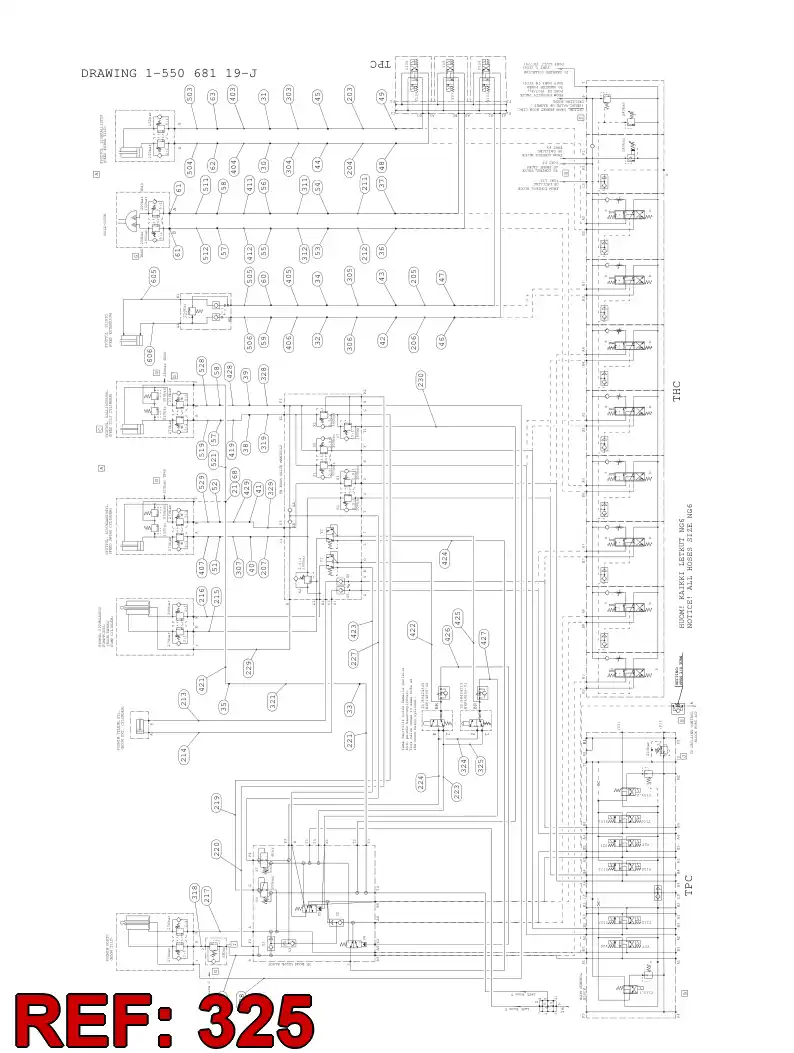 34476301 344 763 01 HOSE 325 TB 40 - Sandvik Technical Drawing