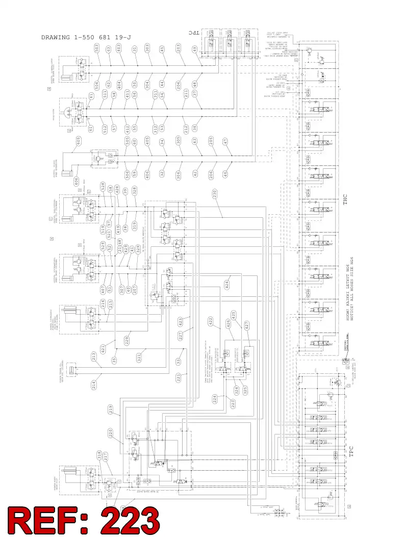 34476561 344 765 61 HOSE 223 TB 40 - Sandvik Technical Drawing