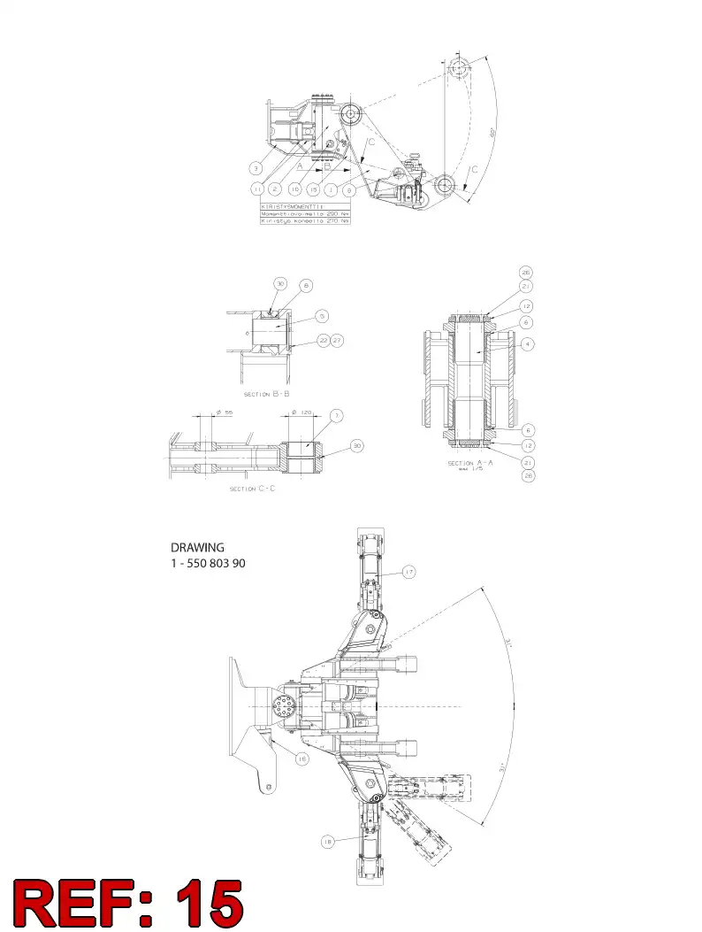 34520041 345 200 41 Cylinder - Sandvik Technical Drawing