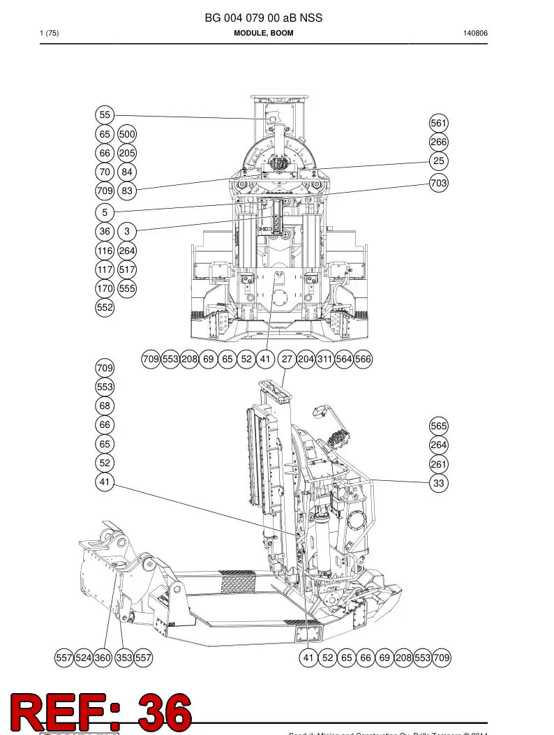 34523918 345 239 18 CLAMP - Sandvik Technical Drawing