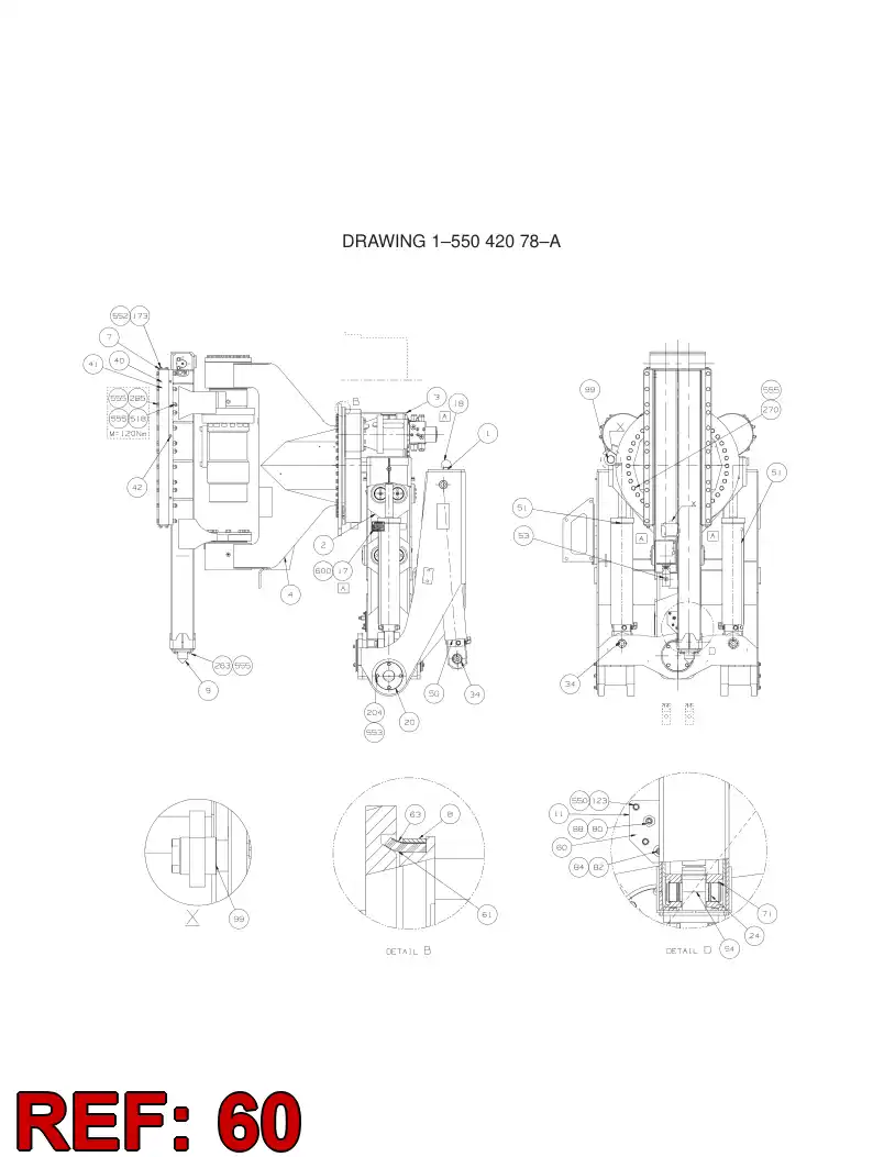 34531088 345 310 88 PLATE DE RUBBER - Sandvik Technical Drawing